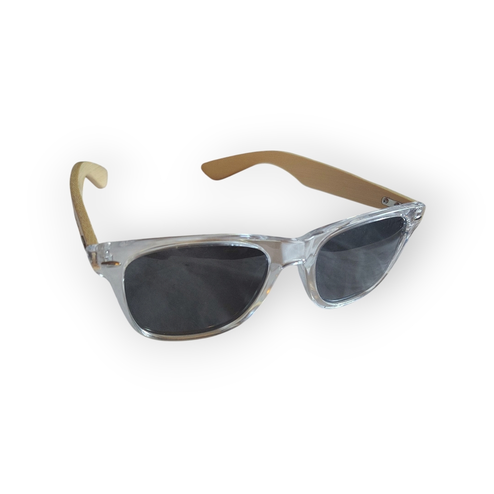 Stylish Clear and‎ Tan Sunglasses EUC